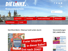 Tablet Screenshot of die-linke-koeln.de